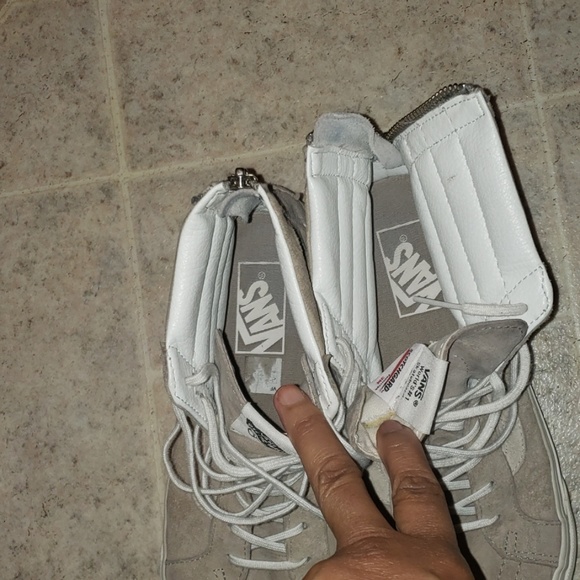 Vans Skateboard high top tan suede sneakers - Picture 7 of 8